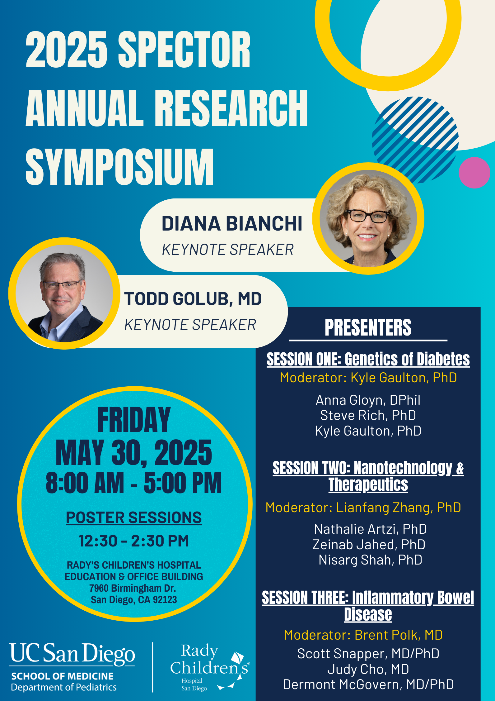 Research Symposium Event Flyer with Agenda